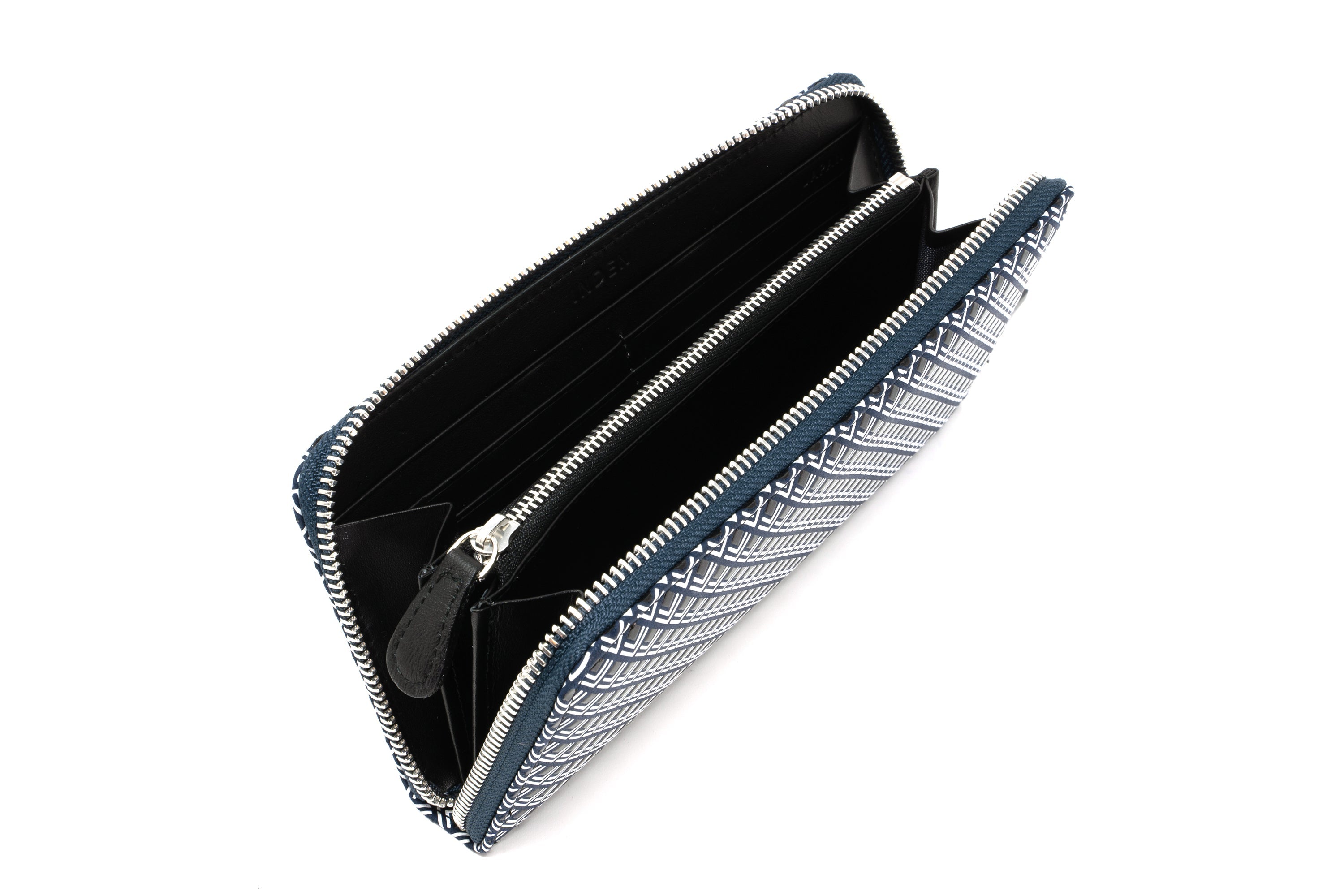 Zipped Long Wallet - White Frame