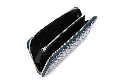 Zipped Long Wallet - White Frame