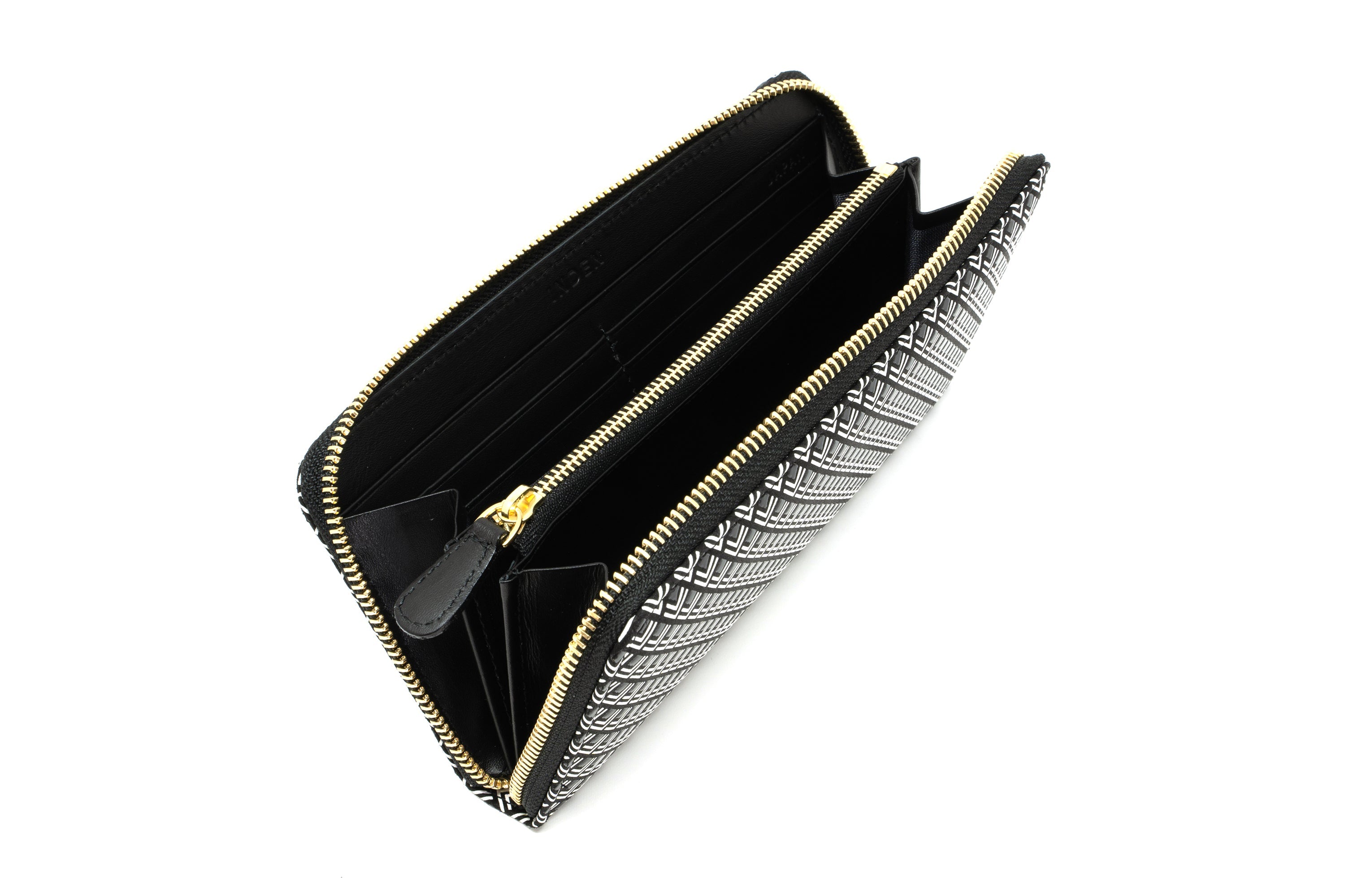 Zipped Long Wallet - White Frame
