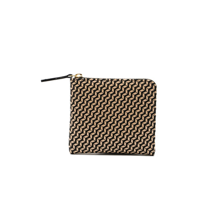 Zipped Coin Purse (Large) - Chevron-S