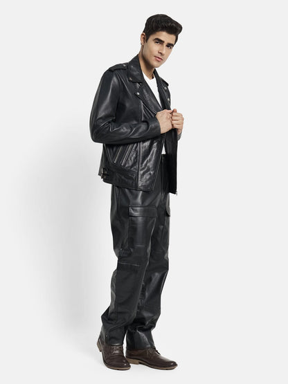 Luis Lambskin Biker Jacket