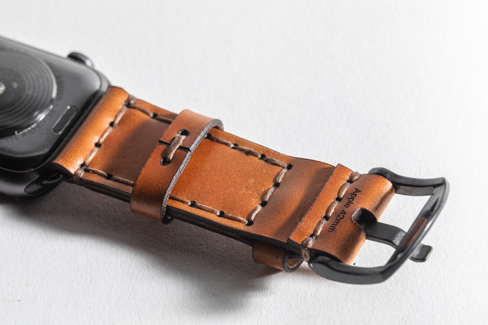 Apple Watch Strap Explore Whiskey Cordovan