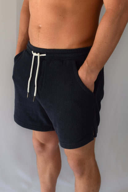 Navy Toweling Terry Short