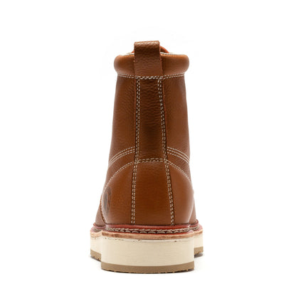 Norwood Men's 6 inch Brown Soft Toe Wedge Work Boots SAP611