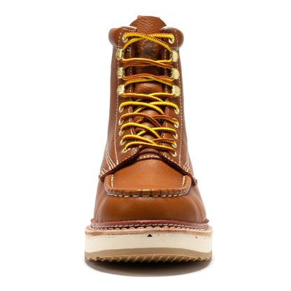 Norwood Men's 6 inch Brown Soft Toe Wedge Work Boots SAP611