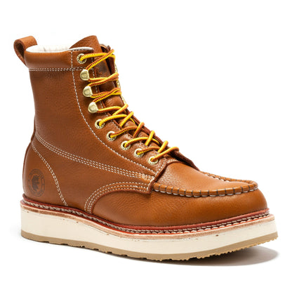 Norwood Men's 6 inch Brown Soft Toe Wedge Work Boots SAP611