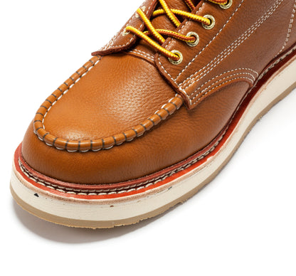 Norwood Men's 6 inch Brown Soft Toe Wedge Work Boots SAP611