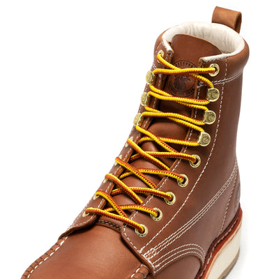 Norwood Men's 6 inch Brown Steel Toe Wedge Work Boots SAP621