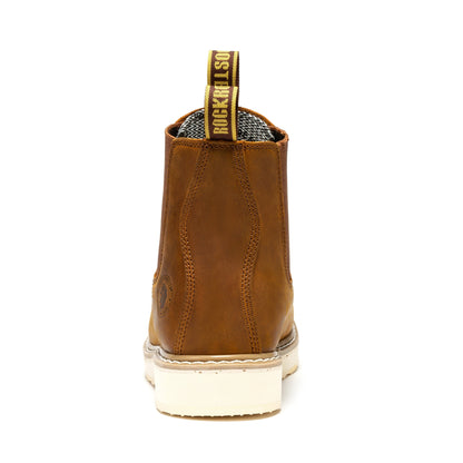 Capitola Men's 6 inch Brown Wedge Work Boots SAP102