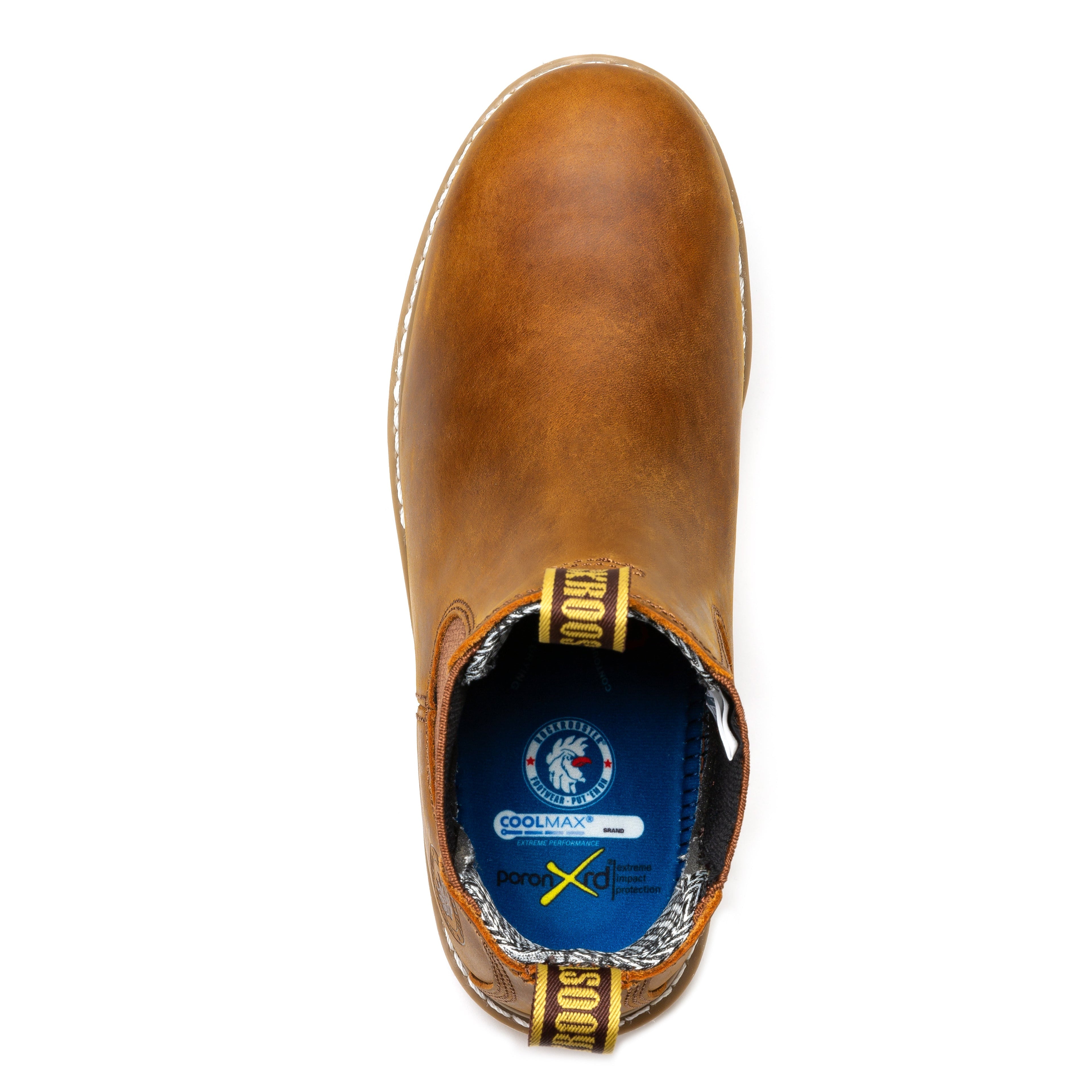 Capitola Men's 6 inch Brown Wedge Work Boots SAP102