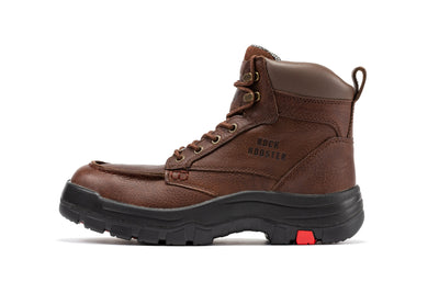 Zumbro 6 inch Wide Steel Toe, Waterproof Work Boots, Rubber Outsole, EH Protection, ASTM 2413, Work Boots AK372