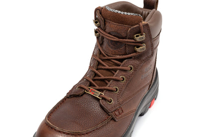 Zumbro 6 inch Wide Steel Toe, Waterproof Work Boots, Rubber Outsole, EH Protection, ASTM 2413, Work Boots AK372