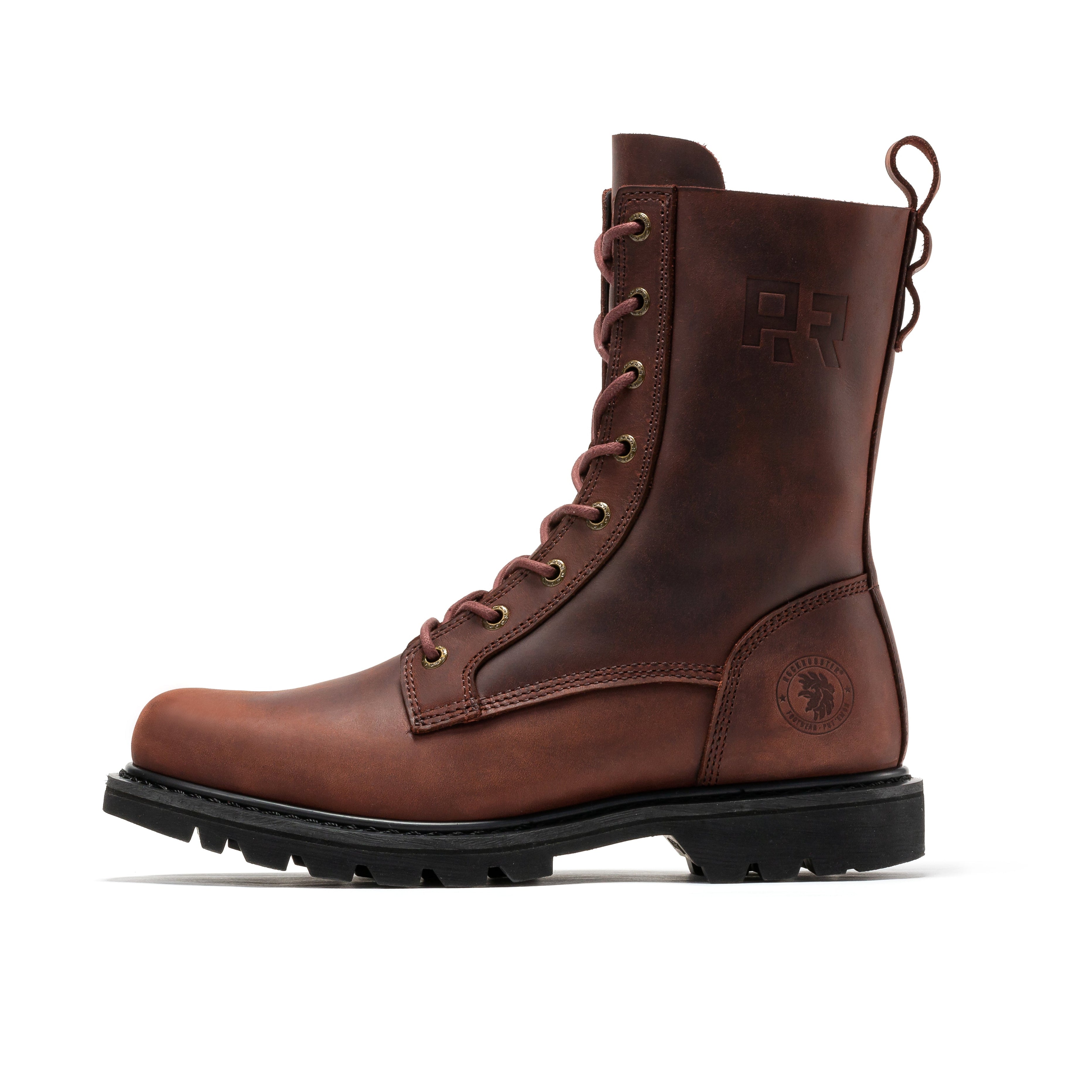 Mantua Men's 8 inch Zip-sided Soft Toe Lug Sole Work Boots SAP130