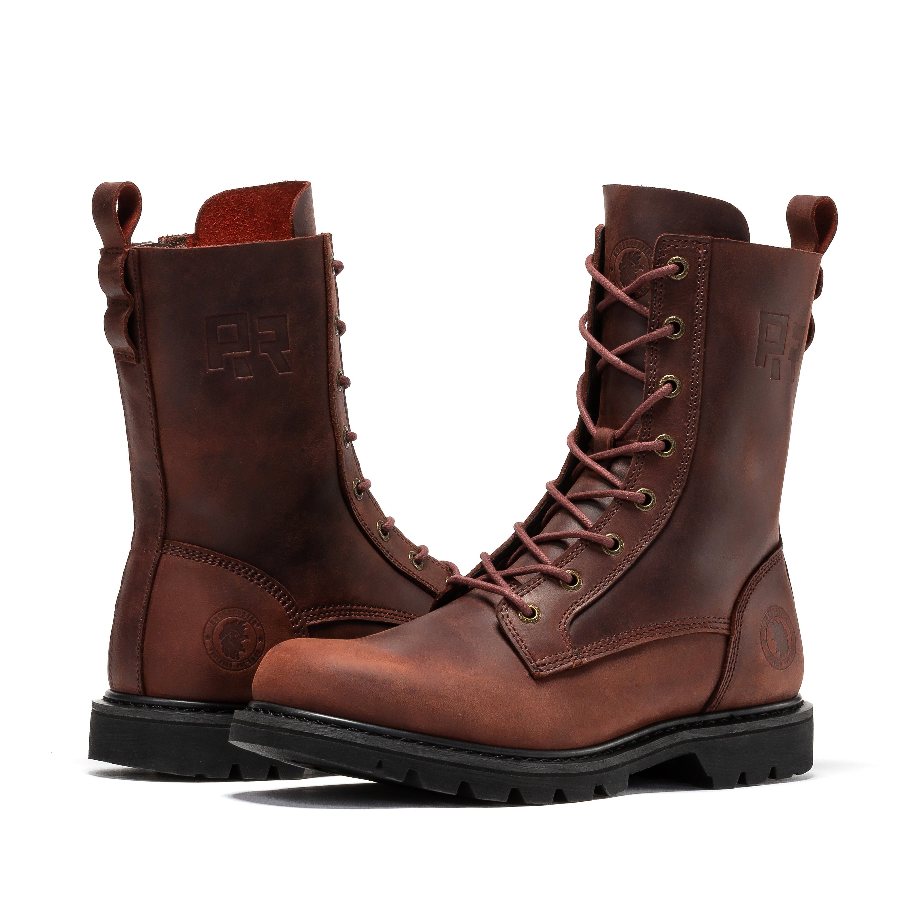 Mantua Men's 8 inch Zip-sided Soft Toe Lug Sole Work Boots SAP130