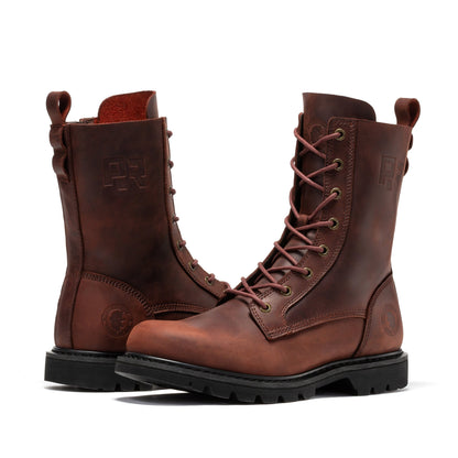 Mantua Men's 8 inch Zip-sided Soft Toe Lug Sole Work Boots SAP130