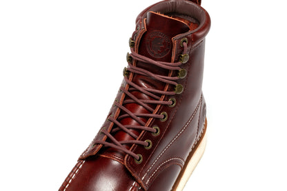 Norwood Cherry Brown Men's 6 inch Soft Toe Wedge Work Boots SAP600