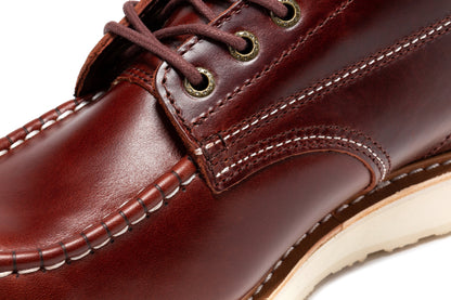 Norwood Cherry Brown Men's 6 inch Soft Toe Wedge Work Boots SAP600