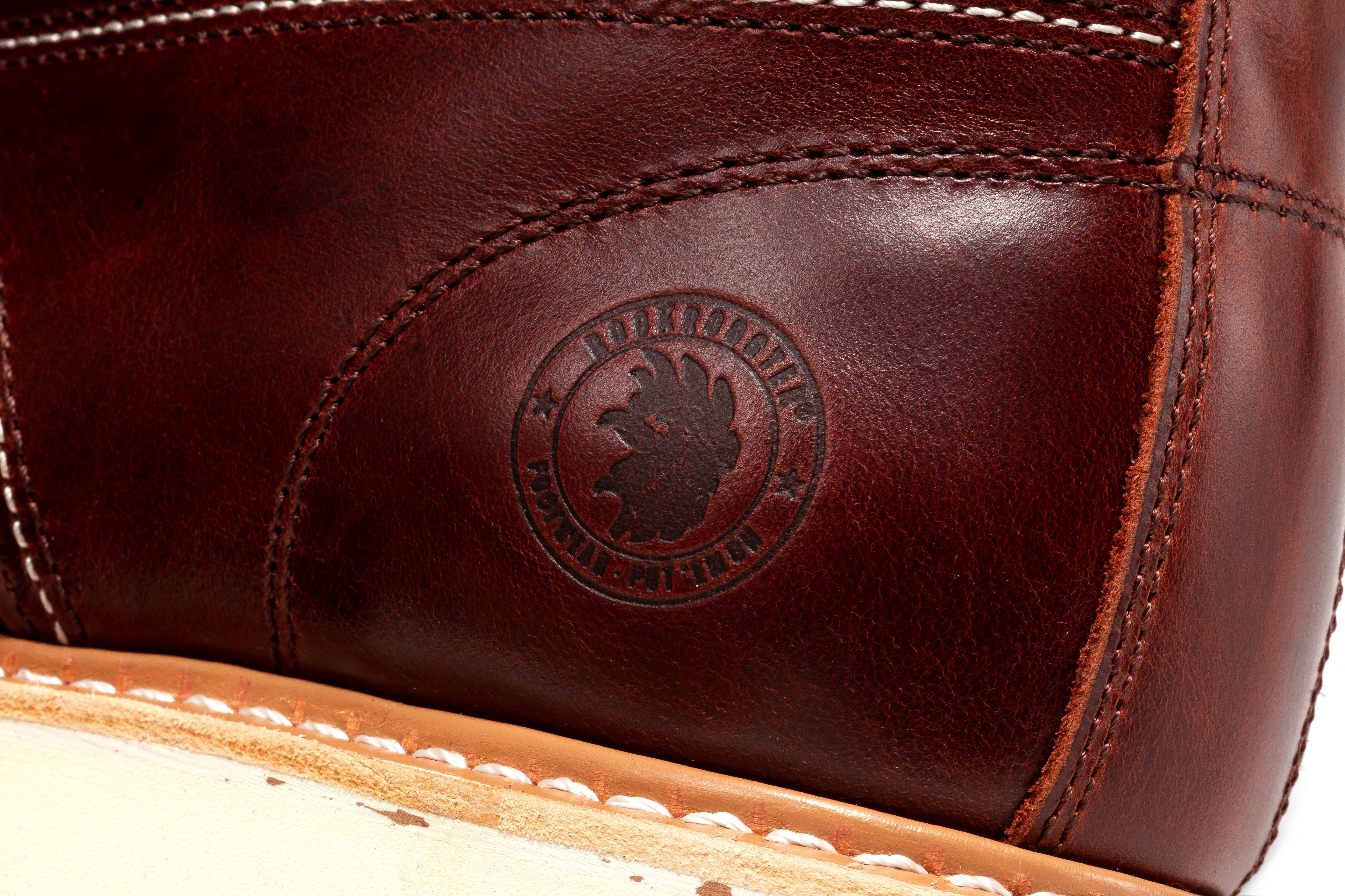 Norwood Cherry Brown Men's 6 inch Soft Toe Wedge Work Boots SAP600