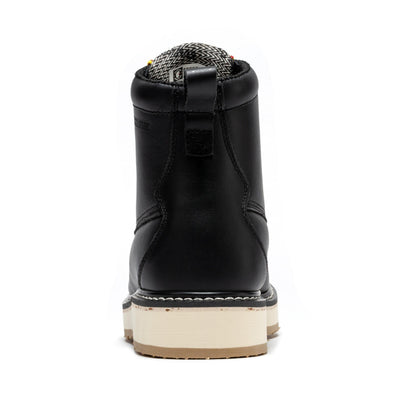 Trinidad Men's 6 inch Black Steel Toe Wedge Work Boots SAP2301