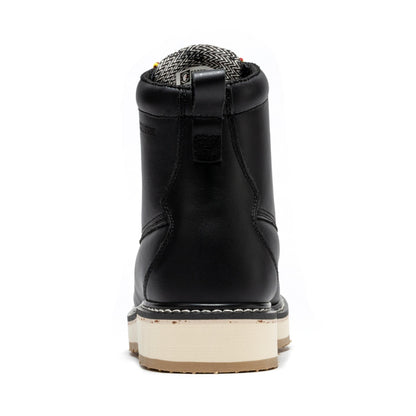 Trinidad Men's 6 inch Black Steel Toe Wedge Work Boots SAP2301