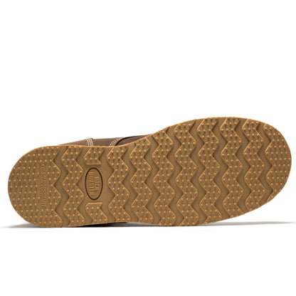 Mantua Men's 8 inch Dark Brown Soft Toe Wedge Work Boots SAP308