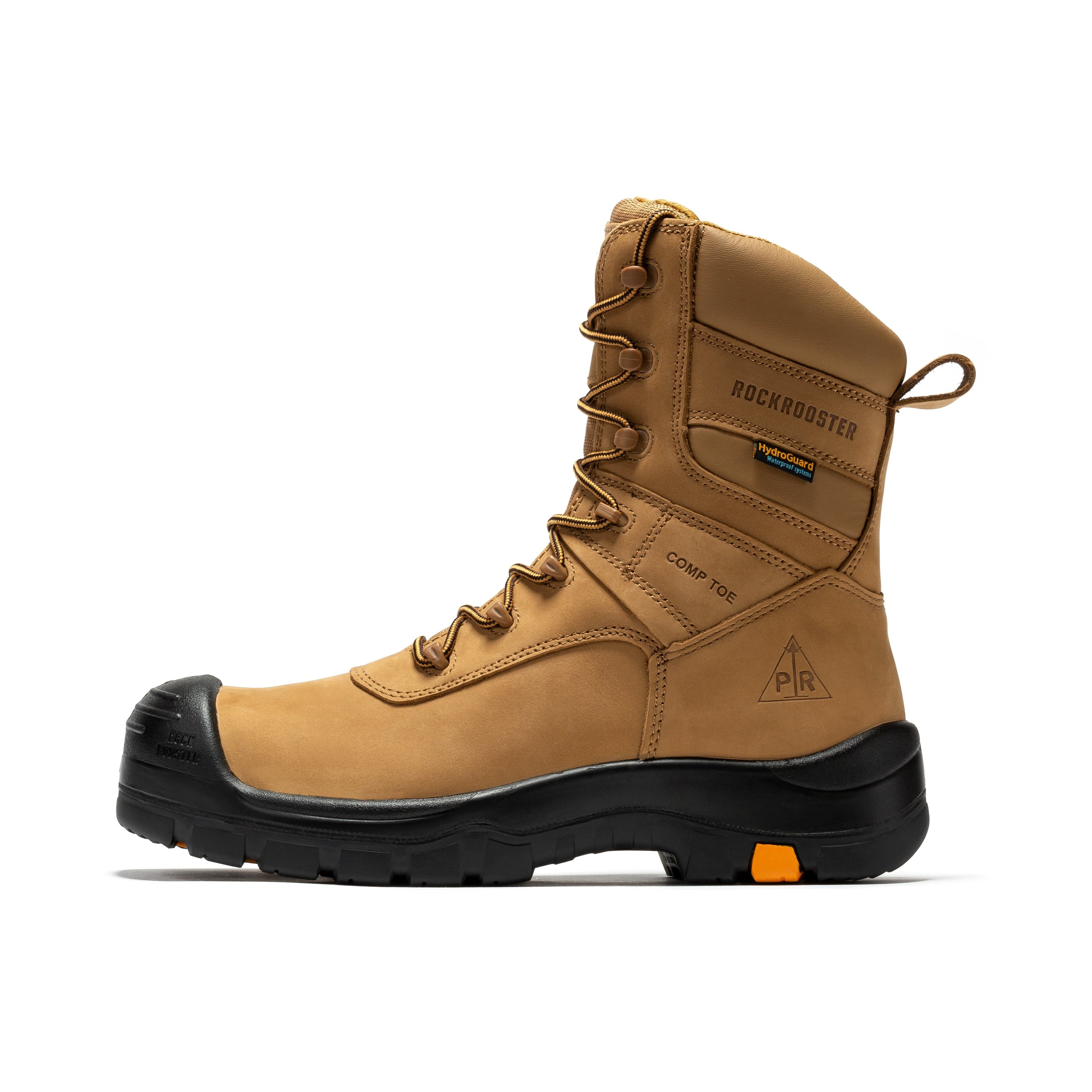 Beaufort Men's Brown 8 inch Waterproof Composite Toe Work Boots AK831