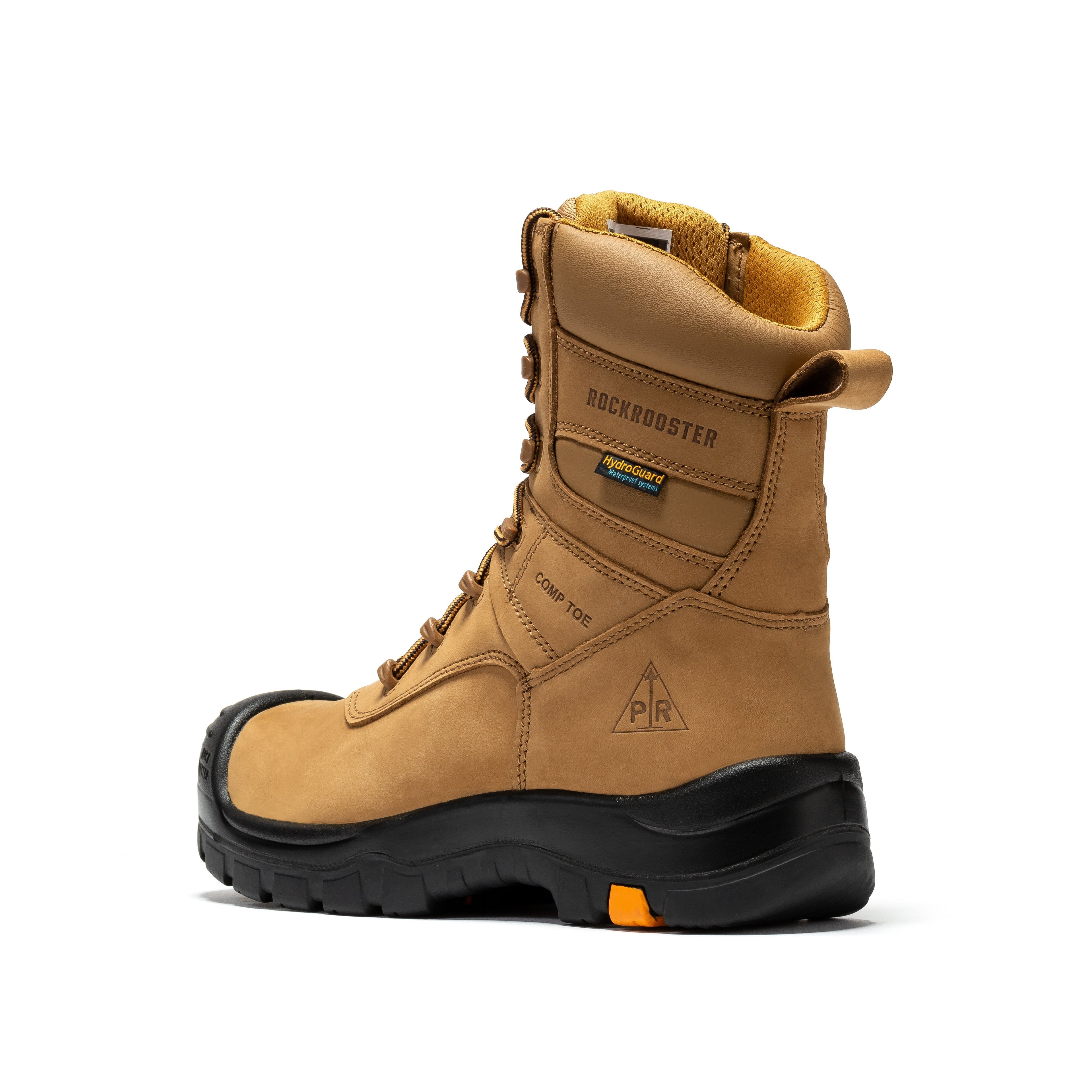 Beaufort Men's Brown 8 inch Waterproof Composite Toe Work Boots AK831