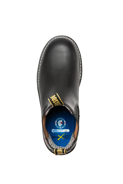 Capitola Men's 6 inch Black Steel Toe Wedge Work Boots SAP101