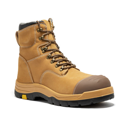 Roslyn Black 7 inch Zip-sided Composite Toe Leather Work Boots CP245Z