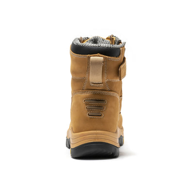 Roslyn Black 7 inch Zip-sided Composite Toe Leather Work Boots CP245Z