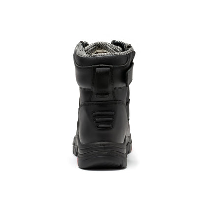 Roslyn Black 7 inch Zip-sided Composite Toe Leather Work Boots CP245Z