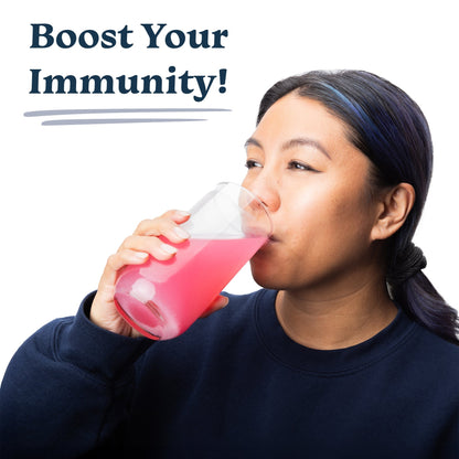 Strawberry Immunity Tablets for Daily Immune Support (8 Tubes, 80 Servings)