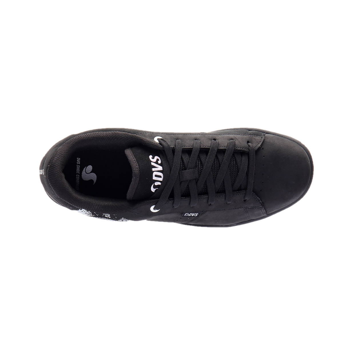 DVS F0000337001 REVIVAL 3.0 Men's (Medium) Black/White/Black Leather & Nubuck Skate Shoes