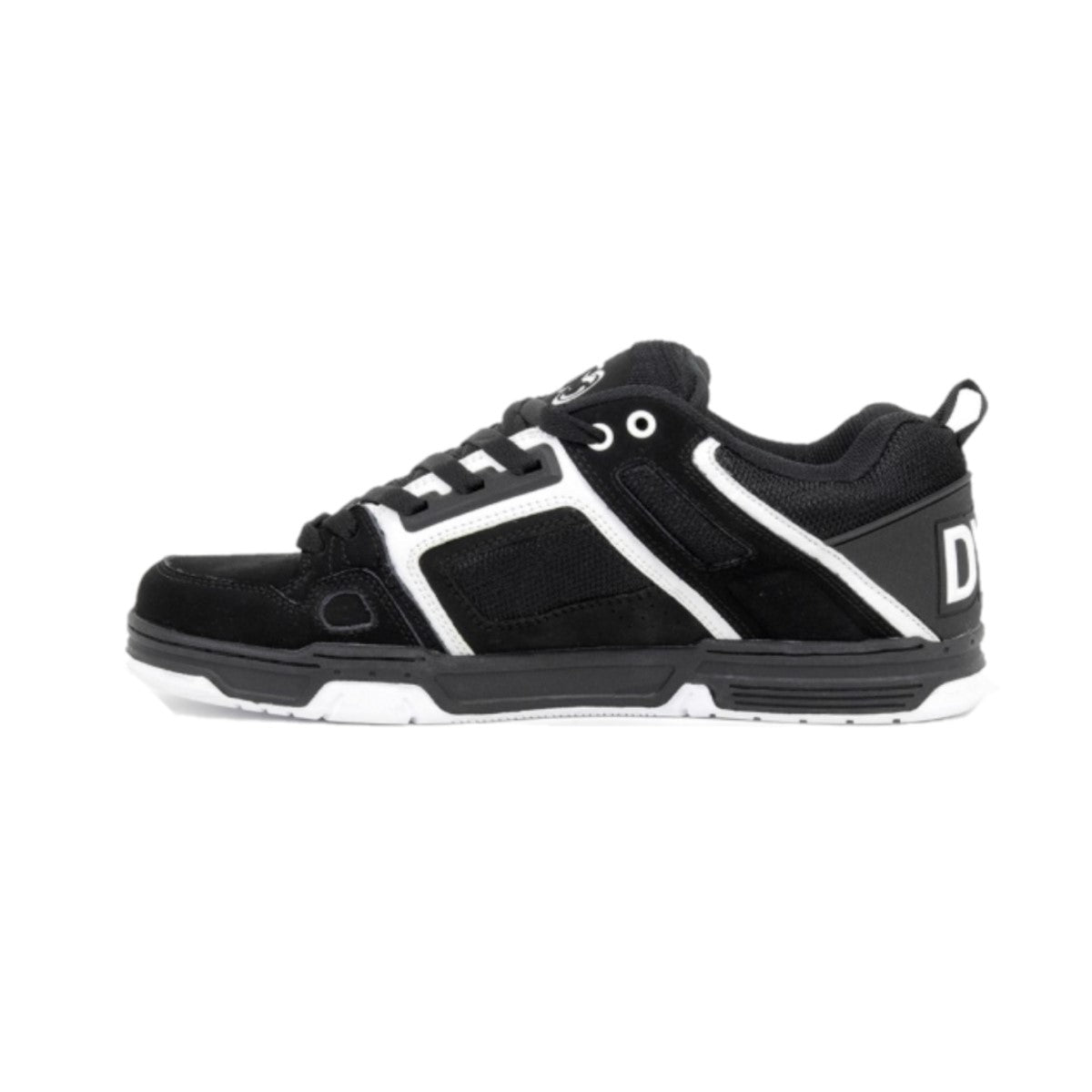 DVS F0000029972 COMANCHE Men's (Medium) Black/White Leather & Nubuck Skate Shoes