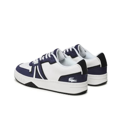 LACOSTE 7-45SMA0036042 L001 123 MN'S (Medium) White/Navy Leather & Synthetic Lifestyle Shoes