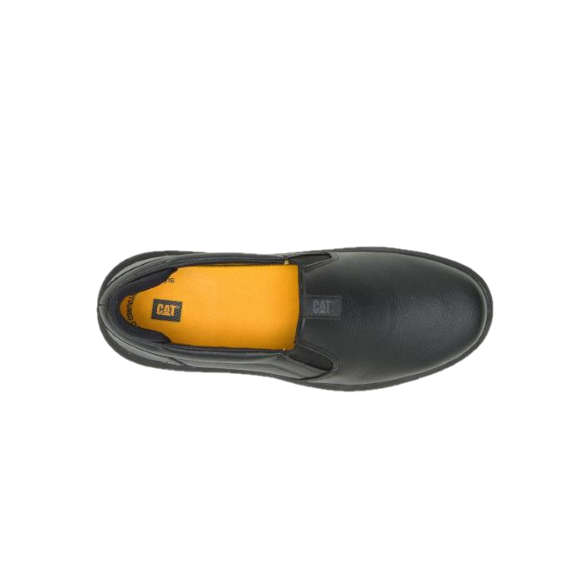 CATERPILLAR P51048-M PRORUSH SR+ SLIP ON WP Women's (Medium) Black Leather Work Shoes
