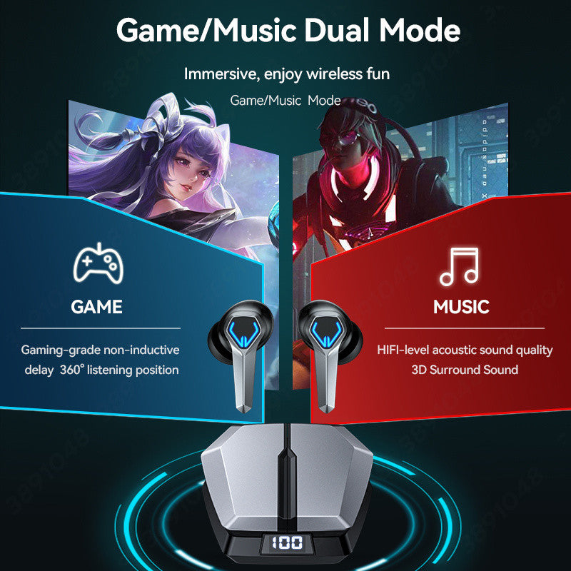Noise Cancelling Bluetooth Earbuds with Mic