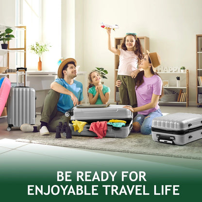 Zane Expandable 3-Piece Spinner Luggage Set with Lock