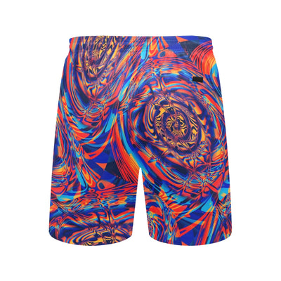 Desert Sunset Fractal Melt Swim Shorts