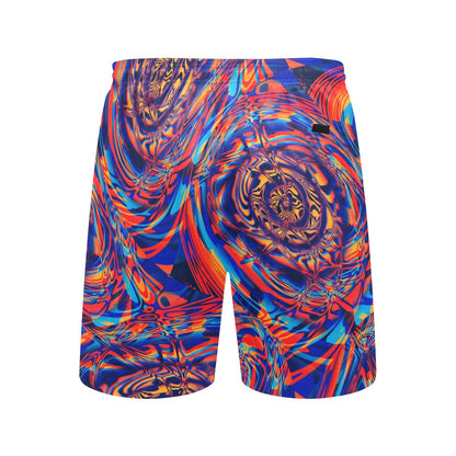 Desert Sunset Fractal Melt Swim Shorts