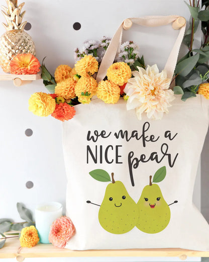 We Make A Nice Pear Cotton Canvas Tote Bag