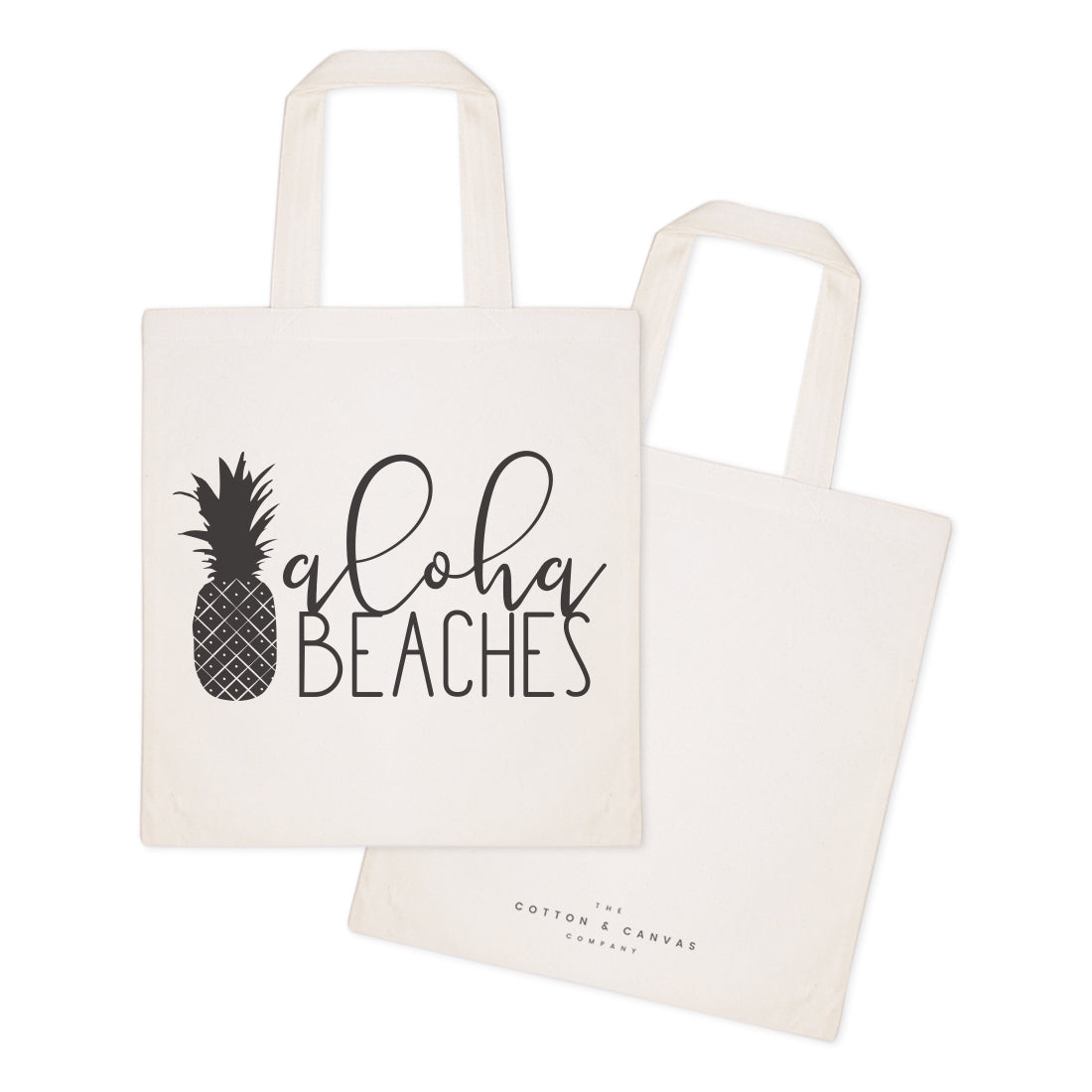 Aloha Beaches Cotton Canvas Tote Bag