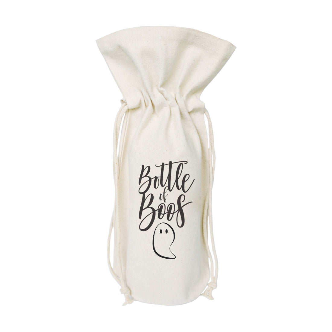 Bottle of Boos! Cotton Canvas Wine Bag