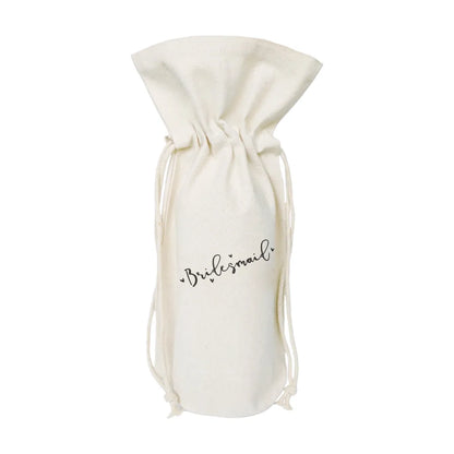 Bridesmaid Cotton Canvas Wine Bag