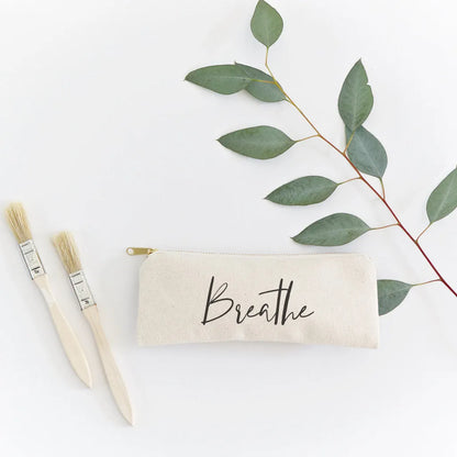 Breathe Cotton Canvas Pencil Case and Travel Pouch