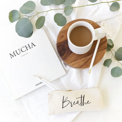 Breathe Cotton Canvas Pencil Case and Travel Pouch