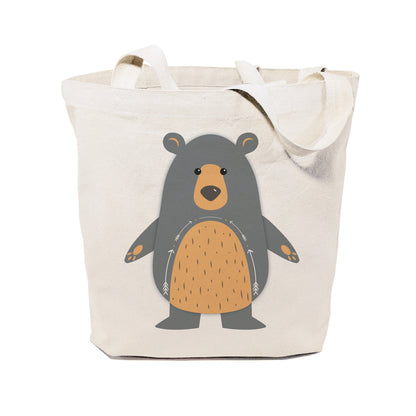 Bear Cotton Canvas Tote Bag