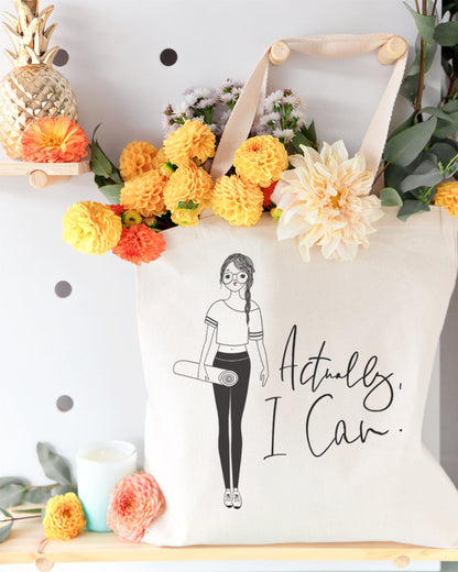 Actually, I Can Cotton Canvas Tote Bag