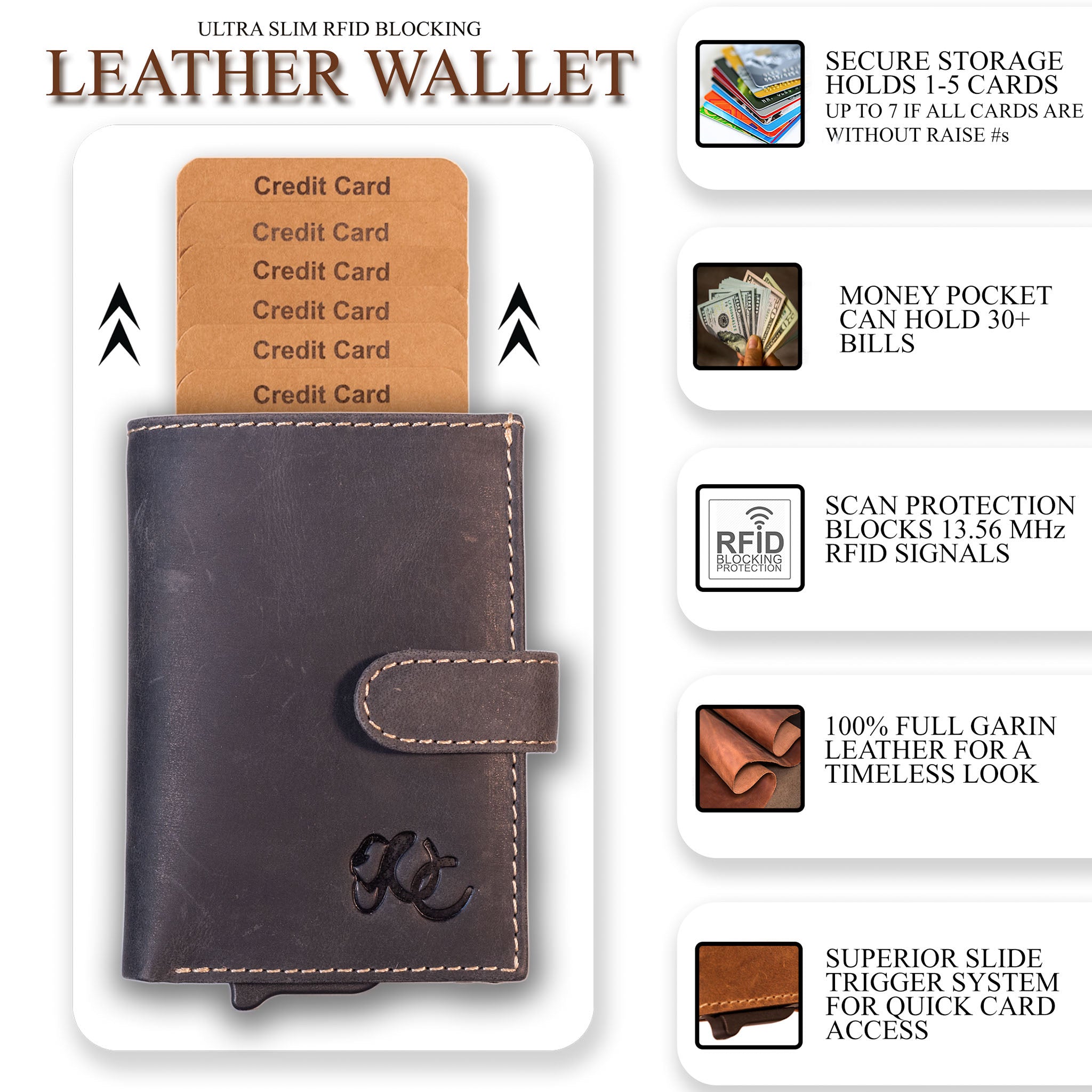 Automatic Pop-Up Bifold Wallet