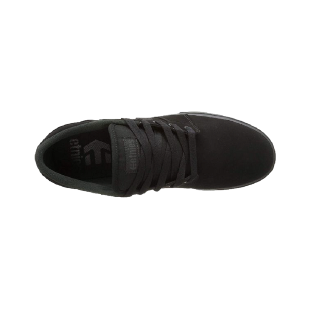 ETNIES 4101000351 004 BARGE LS Men's (Medium) Black/Black Suede/Canvas Skate Shoes